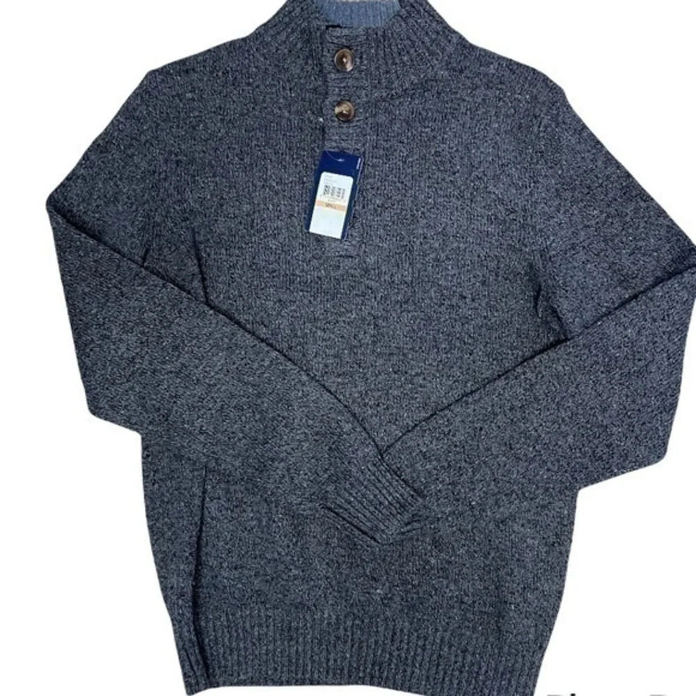 IZOD button collar pullover sweater